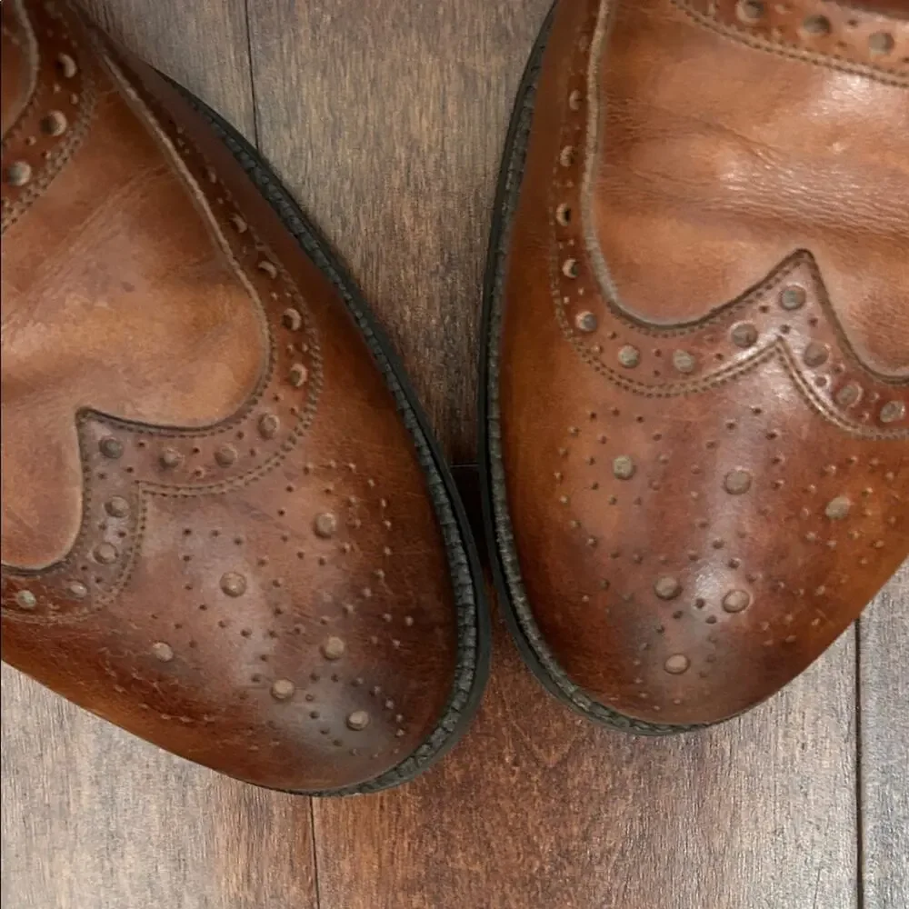 Cole Haan Brown Leather Wingtip Oxfords, Versatile, Work to Occasion, Size 11.5